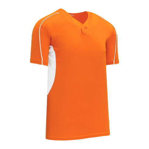 Athletic Knit One Button Pro Placket Baseball Jersey with Underarm Inserts (BA1745)